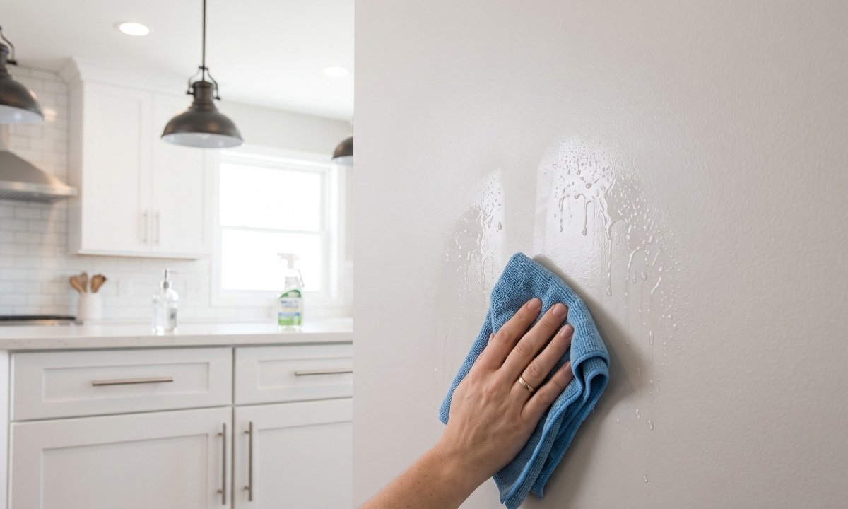 Washable satin paint finish for every room prone to moisture like kitchens